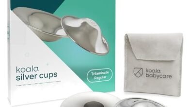 Koala Baby Care Silver Nursing Cups